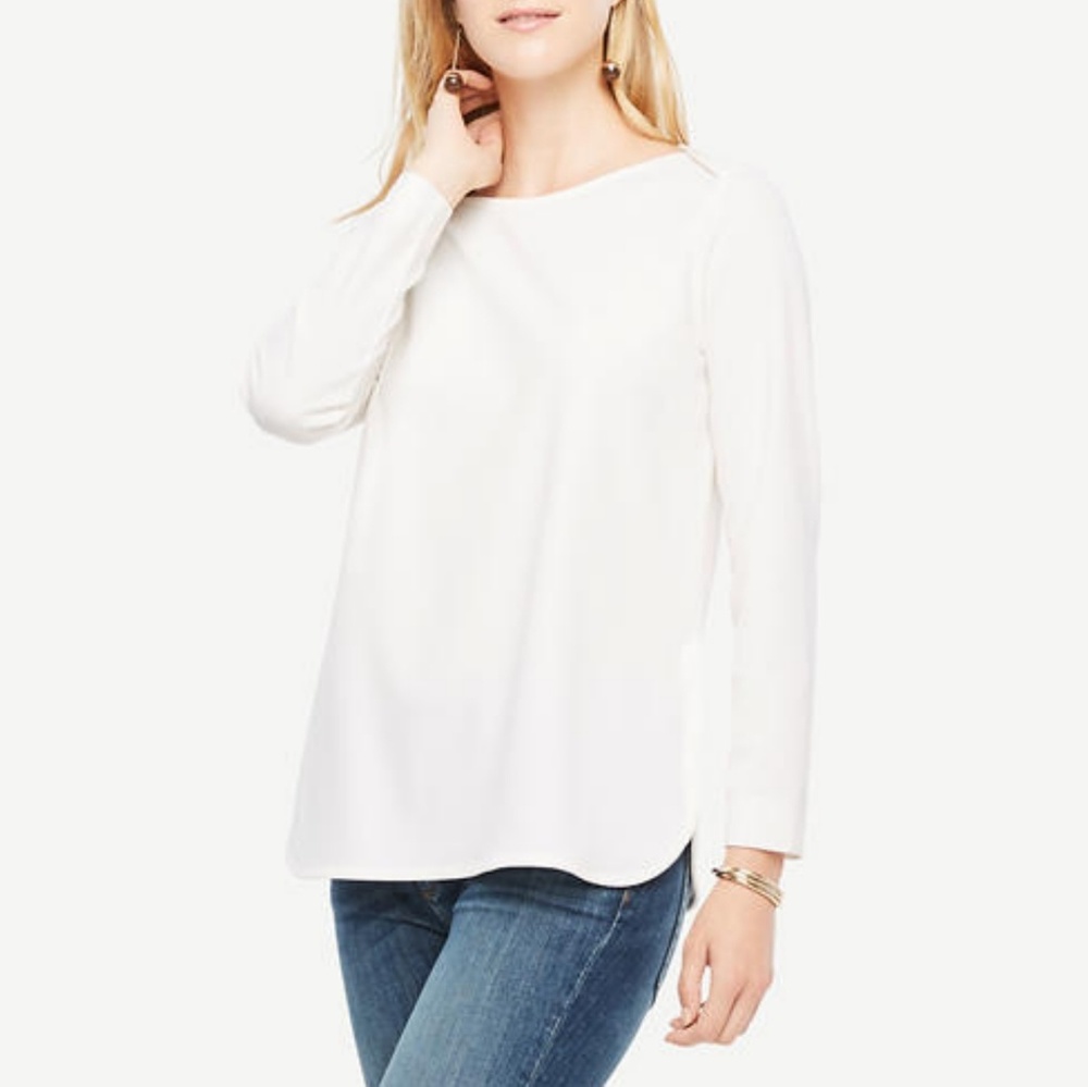 Ann Taylor Envelope Boatneck Top